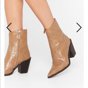 Nasty gal croc boots